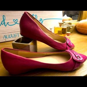 Pink Franco Sarto shoes with small wedge